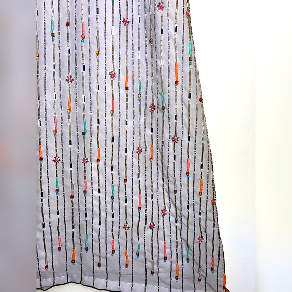 Vintage Cocktail Dress with Beaded Design - Picture 6 of 9